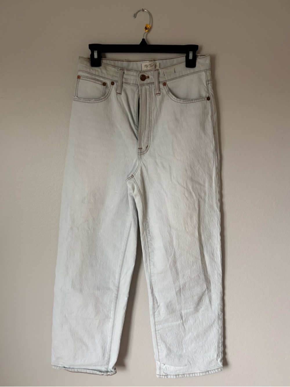 Madewell Perfect Vintage Wide Leg Crop Jeans 27 | Light Wash